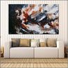 Peppered Oxide 200cm x 120cm Black White Oxide Textured Abstract Painting (SOLD)-Abstract-Franko-[Franko]-[huge_art]-[Australia]-Franklin Art Studio