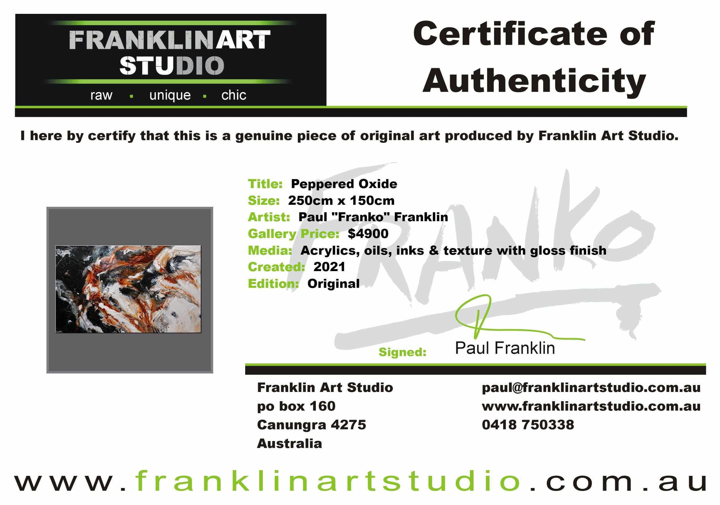 Peppered Oxide 250cm x 150cm White Oxide Black Textured Abstract Painting-Abstract-Franklin Art Studio-[franko_art]-[beautiful_Art]-[The_Block]-Franklin Art Studio