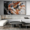 Peppered Oxide 250cm x 150cm White Oxide Black Textured Abstract Painting (SOLD)-Abstract-[Franko Artist]-[Cheryl]-[Wendy]-[Gabriela]-Franklin Art Studio