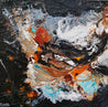 Peppered Rust 120cm x 120cm Teal Black Textured Abstract Painting (SOLD)-Abstract-Franko-[Franko]-[Australia_Art]-[Art_Lovers_Australia]-Franklin Art Studio