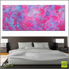 Pink Twizzle 200cm x 80cm Pink Blue Abstract Painting (SOLD)-Abstract-Franko-[Franko]-[huge_art]-[Australia]-Franklin Art Studio