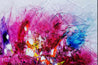 Pink and Blue Candy Surprise 200cm x 80cm Colourful Textured Abstract Painting (SOLD)-Abstract-[Franko]-[Artist]-[Australia]-[Painting]-Franklin Art Studio