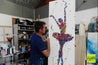 Poise 160cm x 60cm Ballerina Urban Pop Art Painting (SOLD)-urban pop-Franko-[franko_artist]-[Art]-[interior_design]-Franklin Art Studio