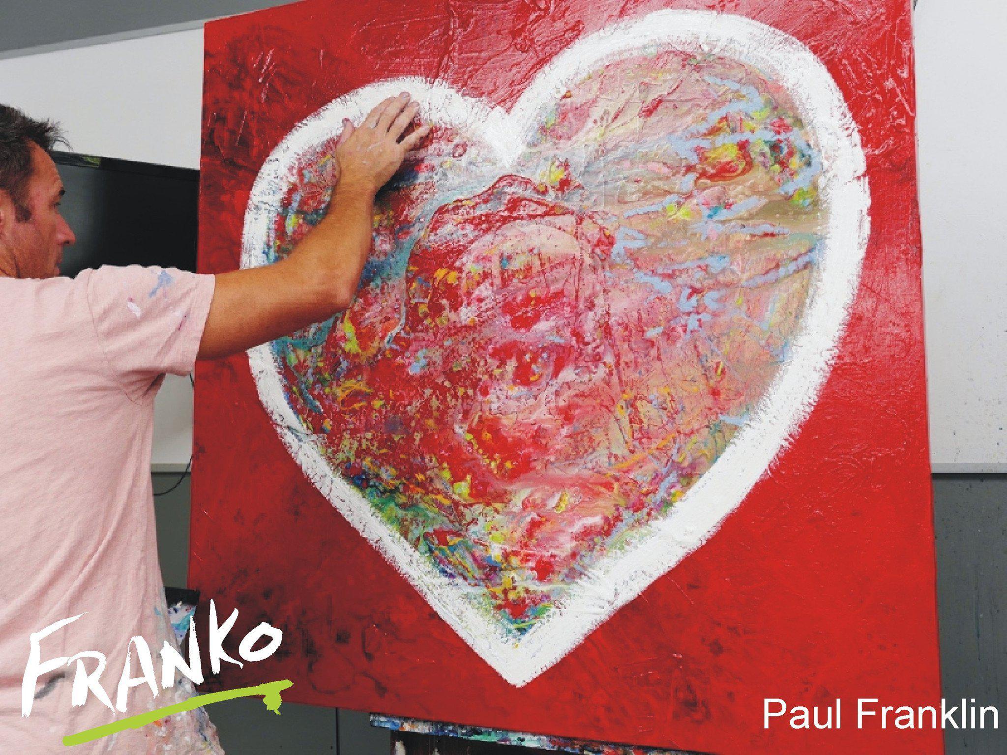 Potpourri 120cm x 120cm Love Heart Pop Art Painting (SOLD)-urban pop-Franko-[franko_artist]-[Art]-[interior_design]-Franklin Art Studio