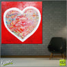 Potpourri 120cm x 120cm Love Heart Pop Art Painting (SOLD)-urban pop-Franko-[Franko]-[huge_art]-[Australia]-Franklin Art Studio
