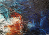 Prussian Crackle 140cm x 100cm Brown Blue Textured Abstract Painting-Abstract-Franko-[Franko]-[Australia_Art]-[Art_Lovers_Australia]-Franklin Art Studio