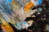 Pseudo Beach 160cm x 100cm Sienna Blue Textured Abstract Painting (SOLD)-Abstract-[Franko]-[Artist]-[Australia]-[Painting]-Franklin Art Studio