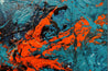 Pumpkin Orange Rush 200cm x 80cm Blue Orange Textured Abstract Painting (SOLD)-Abstract-[Franko]-[Artist]-[Australia]-[Painting]-Franklin Art Studio
