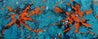 Pumpkin Orange Rush 200cm x 80cm Blue Orange Textured Abstract Painting (SOLD)-Abstract-[Franko ]-[Gallery]-[popular]-[Australia]-Franklin Art Studio