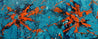 Pumpkin Orange Rush 200cm x 80cm Blue Orange Textured Abstract Painting (SOLD)-Abstract-Franko-[Franko]-[Australia_Art]-[Art_Lovers_Australia]-Franklin Art Studio
