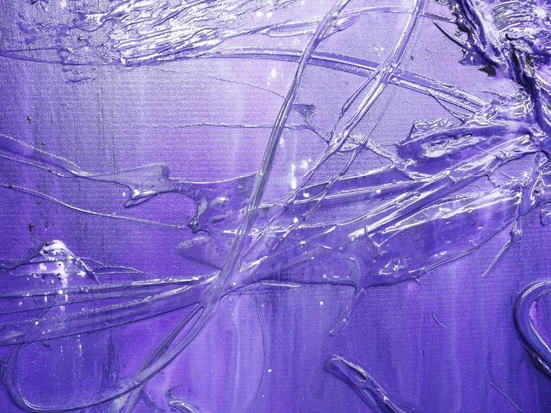 Purple Rush 160cm x 100cm Purple Abstract Painting (SOLD)