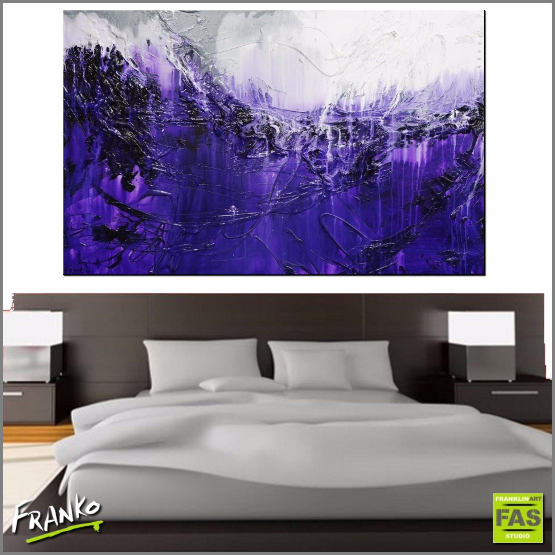 Purple Rush 160cm x 100cm Purple Abstract Painting (SOLD)-abstract-Franko-[huge]-[Australian]-[best Selling]-Franklin Art Studio