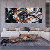 Radioactive Oxide 240cm x 100cm Black Brown White Textured Abstract Painting (SOLD)-Abstract-Franko-[Franko]-[huge_art]-[Australia]-Franklin Art Studio