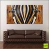 Ranako 190cm x 100cm Zebra Abstract Realism Textured Painting (SOLD)-abstract realism-Franko-[Franko]-[huge_art]-[Australia]-Franklin Art Studio