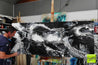 Ravenous Darkness 200cm x 80cm Black White Textured Abstract Painting (SOLD)-Abstract-[Franko Artist]-[Gold Coast]-[Brisbane]-[Huge]-Franklin Art Studio