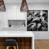 Ravishing Slate 130cm x 130cm Black Grey White Textured Abstract Painting-Abstract-[Franko Artist]-[The Block]-[Dream Homes]-[ideas]-Franklin Art Studio