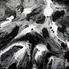 Ravishing Slate 130cm x 130cm Black Grey White Textured Abstract Painting-Abstract-[Franko]-[Australian Artist]-[Large]-[Popular]-Franklin Art Studio