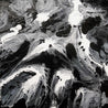 Ravishing Slate 130cm x 130cm Black Grey White Textured Abstract Painting-Abstract-Franko-[Franko]-[Australia_Art]-[Art_Lovers_Australia]-Franklin Art Studio