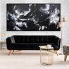 Raw Black Ice 240cm x 120cm Black White Textured Abstract Painting (SOLD)-Abstract-Franko-[franko_artist]-[Art]-[interior_design]-Franklin Art Studio