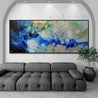 Raw Nature 240cm x 100cm Blue Grey Green Textured Abstract Painting (SOLD)-Abstract-[Franko Artist]-[Cheryl]-[Wendy]-[Gabriela]-Franklin Art Studio