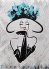 Raw Sass 140cm x 100cm Tiffany and Co Textured Urban Pop Art Painting-Urban Pop Art-Franko-[Franko]-[Australia_Art]-[Art_Lovers_Australia]-Franklin Art Studio