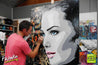 Raw Urban 140cm x 100cm Beautiful Woman Vintage Book Pop art Painting (SOLD)-Abstract-[Franko Artist]-[Gold Coast]-[Brisbane]-[Huge]-Franklin Art Studio