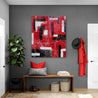 Red Black 120cm x 100cm Black Red Abstract Painting-abstract-Franko-[Franko]-[huge_art]-[Australia]-Franklin Art Studio