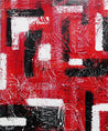 Red Black 120cm x 100cm Black Red Abstract Painting-abstract-Franko-[Franko]-[Australia_Art]-[Art_Lovers_Australia]-Franklin Art Studio