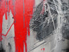 Red Elegance 120cm x 100cm Black and red Abstract Painting (SOLD)-abstract-[Franko Artist]-[The Block]-[Dream Homes]-[ideas]-Franklin Art Studio