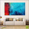 Red Oxygen 160cm x 100cm Blue Red Abstract Painting (SOLD)-Abstract-Franko-[huge]-[Australian]-[best Selling]-Franklin Art Studio