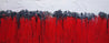 Red Raw 200cm x 80cm Red White Textured Abstract Painting (SOLD)-Abstract-Franko-[Franko]-[Australia_Art]-[Art_Lovers_Australia]-Franklin Art Studio