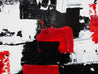 Red and black geometry 120cm x 120cm Red Black Abstract Painting (SOLD)-abstract-[Franko]-[Artist]-[Australia]-[Painting]-Franklin Art Studio