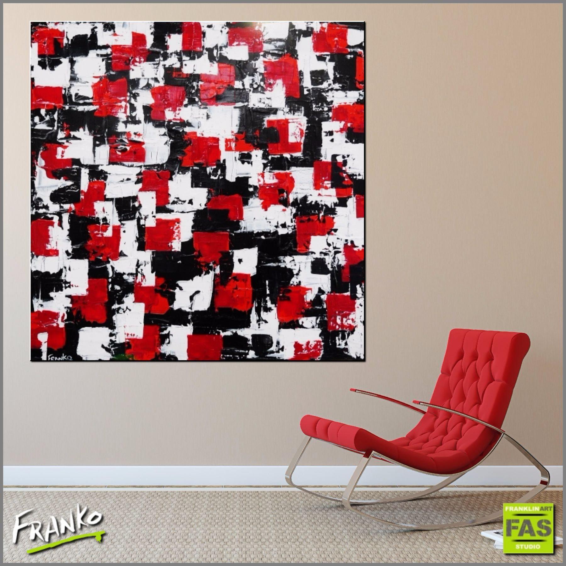 Red and black geometry 120cm x 120cm Red Black Abstract Painting (SOLD)-abstract-Franko-[Franko]-[huge_art]-[Australia]-Franklin Art Studio