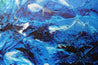 Reef Fracture 270cm x 120cm Blue Teal White Textured Abstract Painting (SOLD)-Abstract-[Franko]-[Artist]-[Australia]-[Painting]-Franklin Art Studio