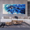 Reef Fracture 270cm x 120cm Blue Teal White Textured Abstract Painting (SOLD)-Abstract-Franklin Art Studio-[Franko]-[huge_art]-[Australia]-Franklin Art Studio