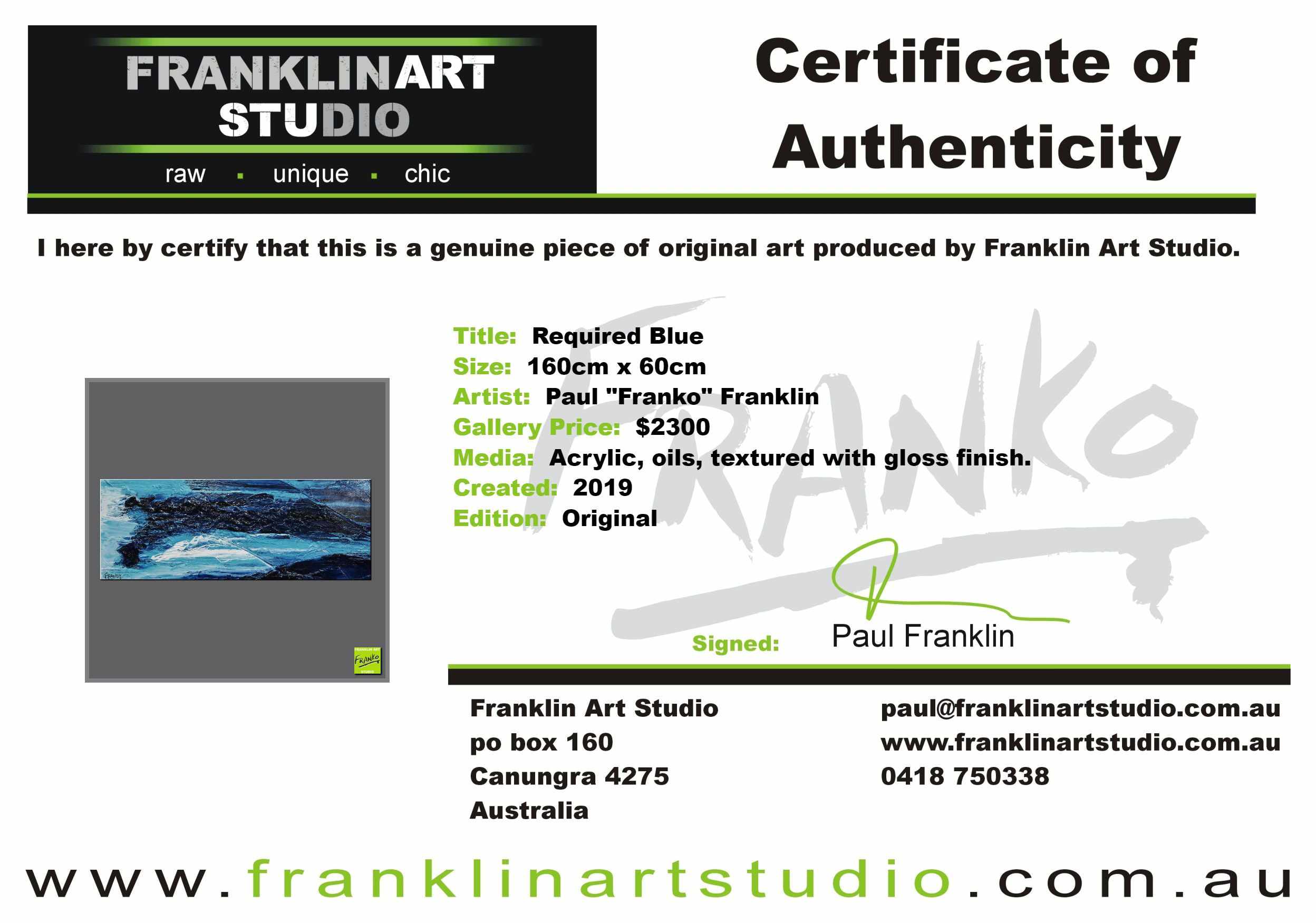 Required Blue 160cm x 60cm White Blue Textured Abstract Painting (SOLD)-Abstract-[Franko Artist]-[Cheryl]-[Wendy]-[Gabriela]-Franklin Art Studio