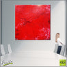 Rock Lobster 120cm x 120cm Red Abstract Painting (SOLD)-abstract-Franko-[Franko]-[huge_art]-[Australia]-Franklin Art Studio