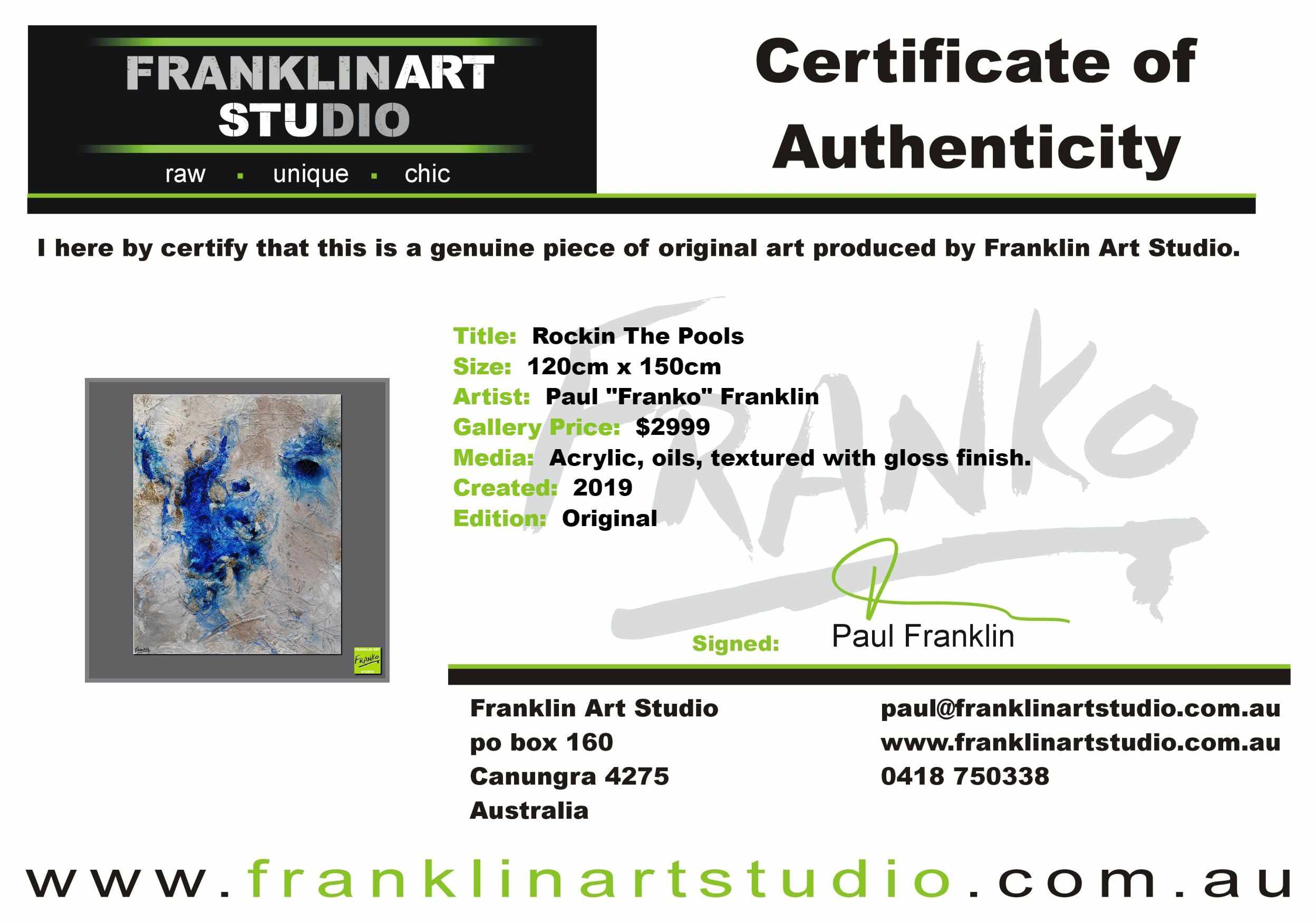 Rockin The Pools 120cm x 150cm White Blue Textured Abstract Painting (SOLD)-Abstract-[Franko Artist]-[Cheryl]-[Wendy]-[Gabriela]-Franklin Art Studio