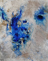 Rockin The Pools 120cm x 150cm White Blue Textured Abstract Painting (SOLD)-Abstract-Franko-[Franko]-[Australia_Art]-[Art_Lovers_Australia]-Franklin Art Studio