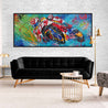 Rockstar 93 Marquez 240cm x 100cm Marc Marquez Textured Abstract Realism Painting-abstract realism-[Franko Artist]-[The Block]-[Dream Homes]-[ideas]-Franklin Art Studio