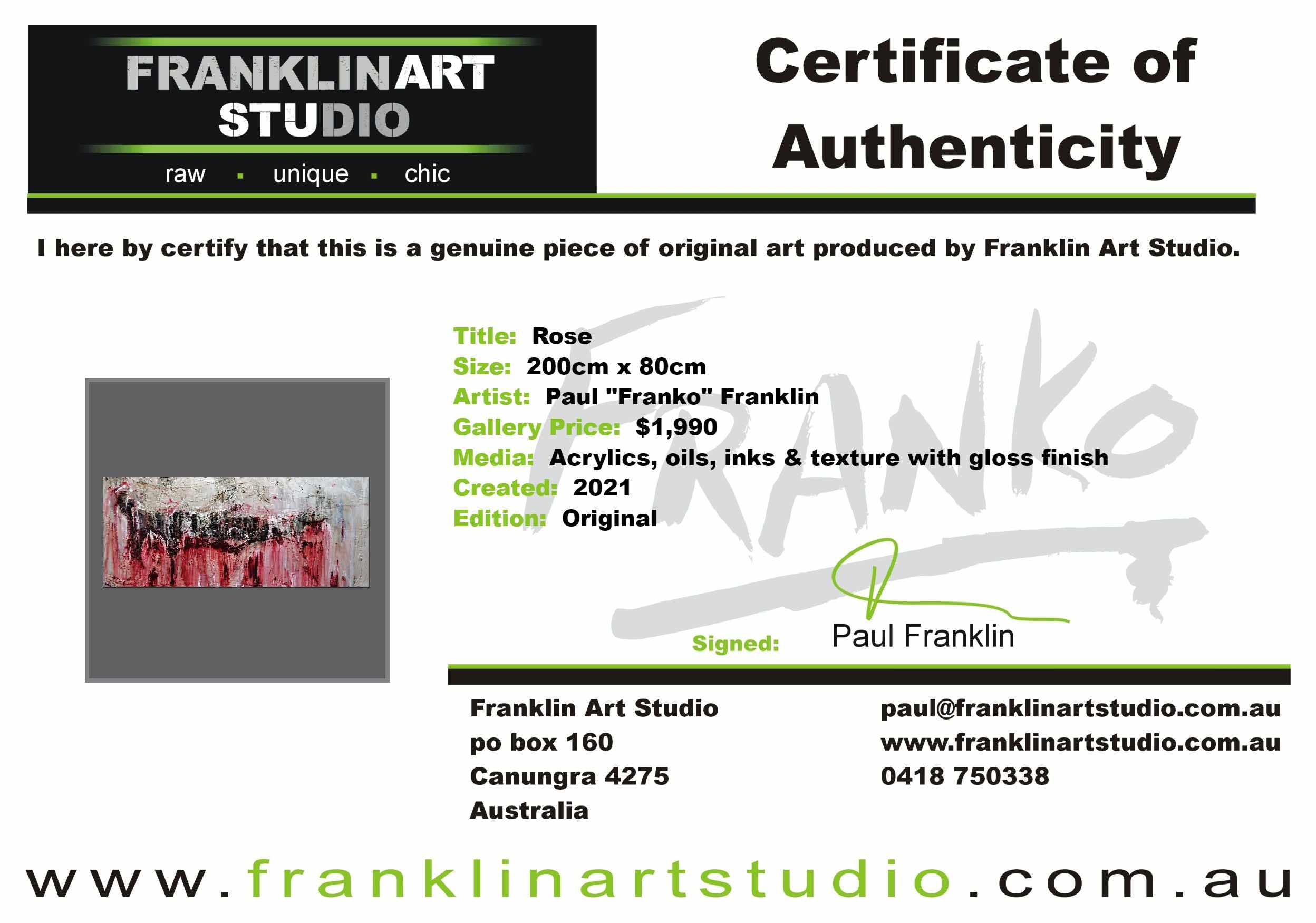 Rose 200cm x 80cm Grey Red Textured Abstract Painting-Abstract-[Franko]-[Australian]-[Popular]-[Best Selling]-Franklin Art Studio