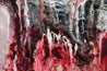 Rose 200cm x 80cm Grey Red Textured Abstract Painting-Abstract-[Franko]-[Artist]-[Australia]-[Painting]-Franklin Art Studio
