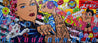 Rosie's Complete Love 270cm x 120cm Rosie The Riveter Textured Urban Pop Art Painting (SOLD)-Urban Pop Art-Franko-[Franko]-[Australia_Art]-[Art_Lovers_Australia]-Franklin Art Studio