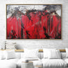 Rubine Steel 160cm x 100cm Red Black Textured Abstract Painting-Abstract-Franko-[Franko]-[huge_art]-[Australia]-Franklin Art Studio