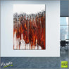 Rust & Lust 140cm x 100cm Brown White Abstract Painting (SOLD)-Abstract-Franko-[Franko]-[huge_art]-[Australia]-Franklin Art Studio