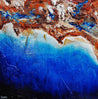 Rusted Coast 150cm x 150cm Blue Orange Textured Abstract Painting (SOLD)-Abstract-[Franko ]-[Gallery]-[popular]-[Australia]-Franklin Art Studio