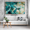 Rusted Honey 160cm x 100cm Teal Rust Textured Abstract Painting-Abstract-[Franko]-[Australian]-[Popular]-[Best Selling]-Franklin Art Studio