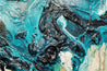 Rusted Honey Coast 240cm x 120cm Teal Cream Textured Abstract Painting (SOLD)-Abstract-[Franko]-[Artist]-[Australia]-[Painting]-Franklin Art Studio