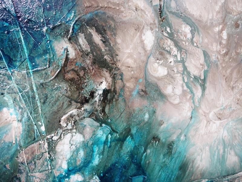 Rusted Jade 160cm x 100cm Jade Abstract Painting (SOLD)
