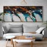 Rusted Motion 200cm x 80cm White Black Teal Textured Abstract Painting (SOLD)-Abstract-Franko-[huge]-[Australian]-[best Selling]-Franklin Art Studio